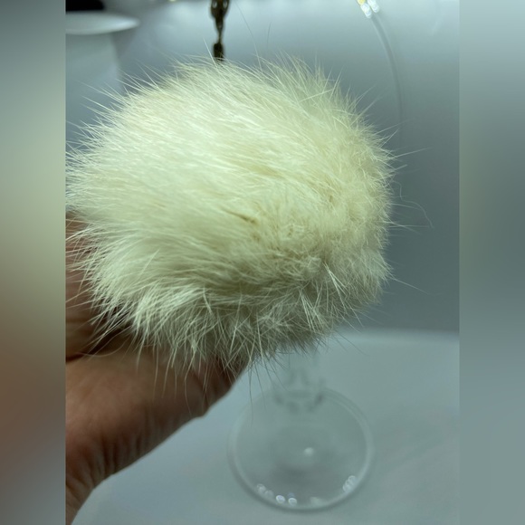 Vintage Barbie Doll Head Only Keychain Real Rabbit Tail Fur Blonde Wendy Clone - Picture 5 of 11